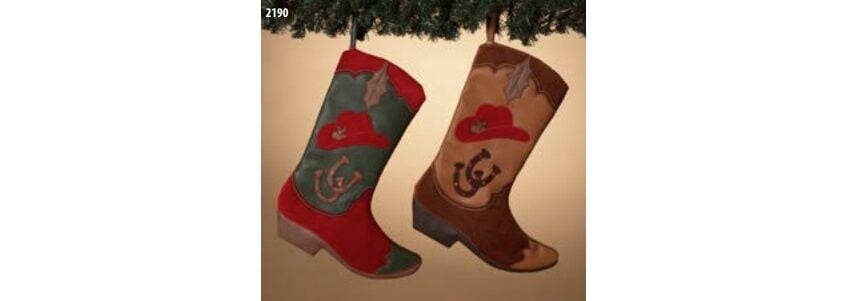 Gerson Imitation Leather & Corduroy Stocking Boot Assorted Styles, 17-In