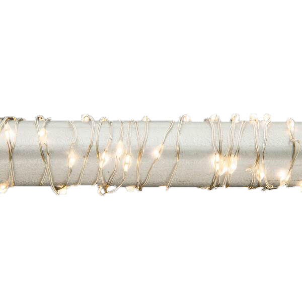 Gerson 10 ft Led Light String - Warm White, Silver Wire