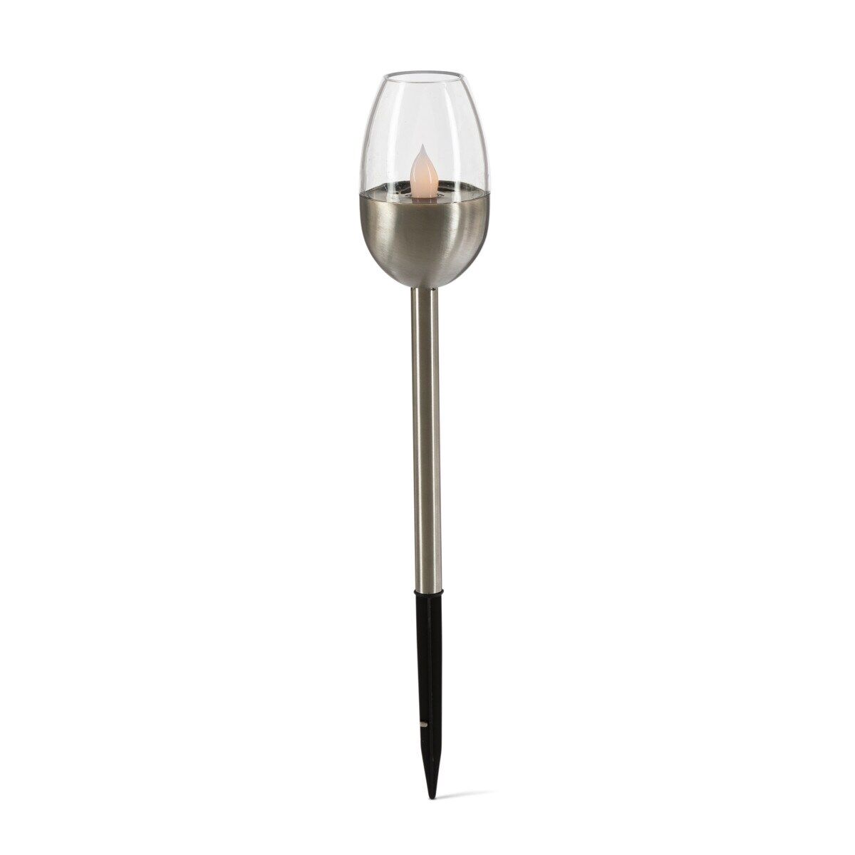 Everlasting Glow Solar Wine Cup Yard Stake, 15.16-In