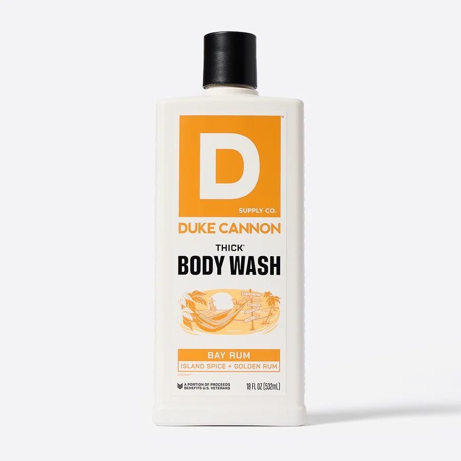 Duke Cannon Bay Rum Scent Thick Body Wash, 18-Oz