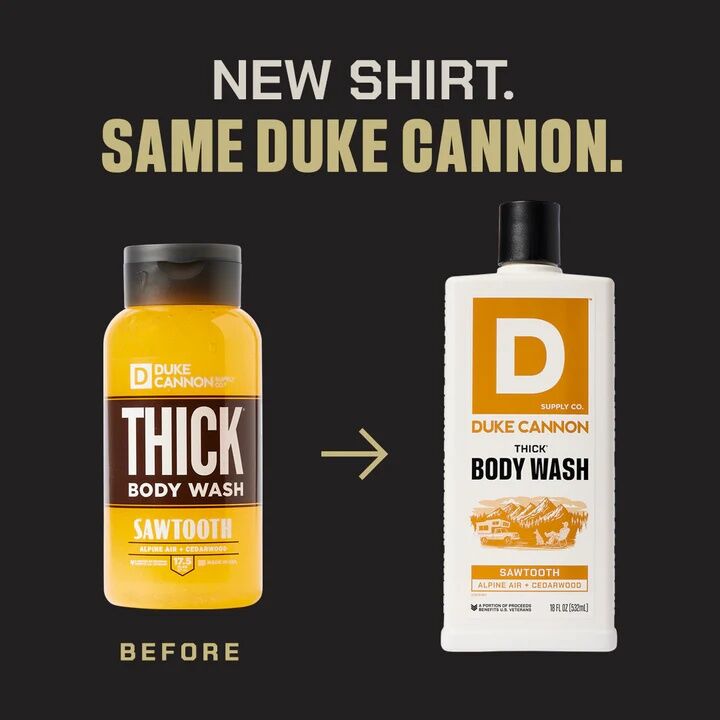 Duke Cannon Sawtooth Scent Thick Body Wash, 18-Oz