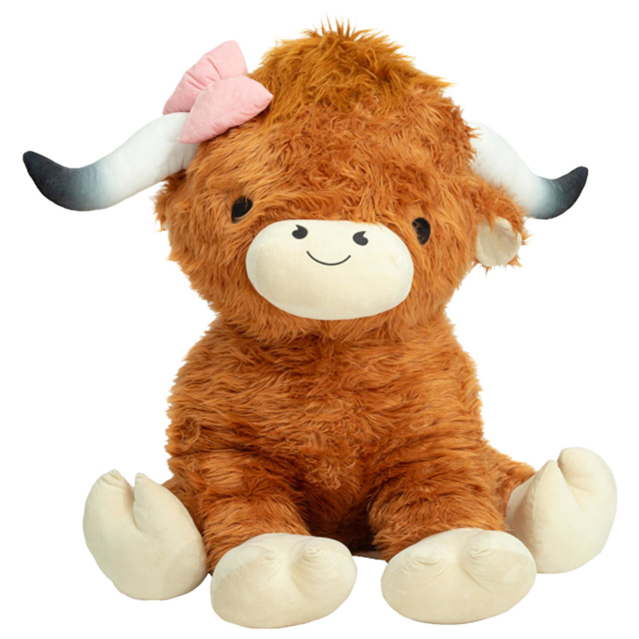 Sutton Home Fashions Girl Highlander Cow Plush, 36-In
