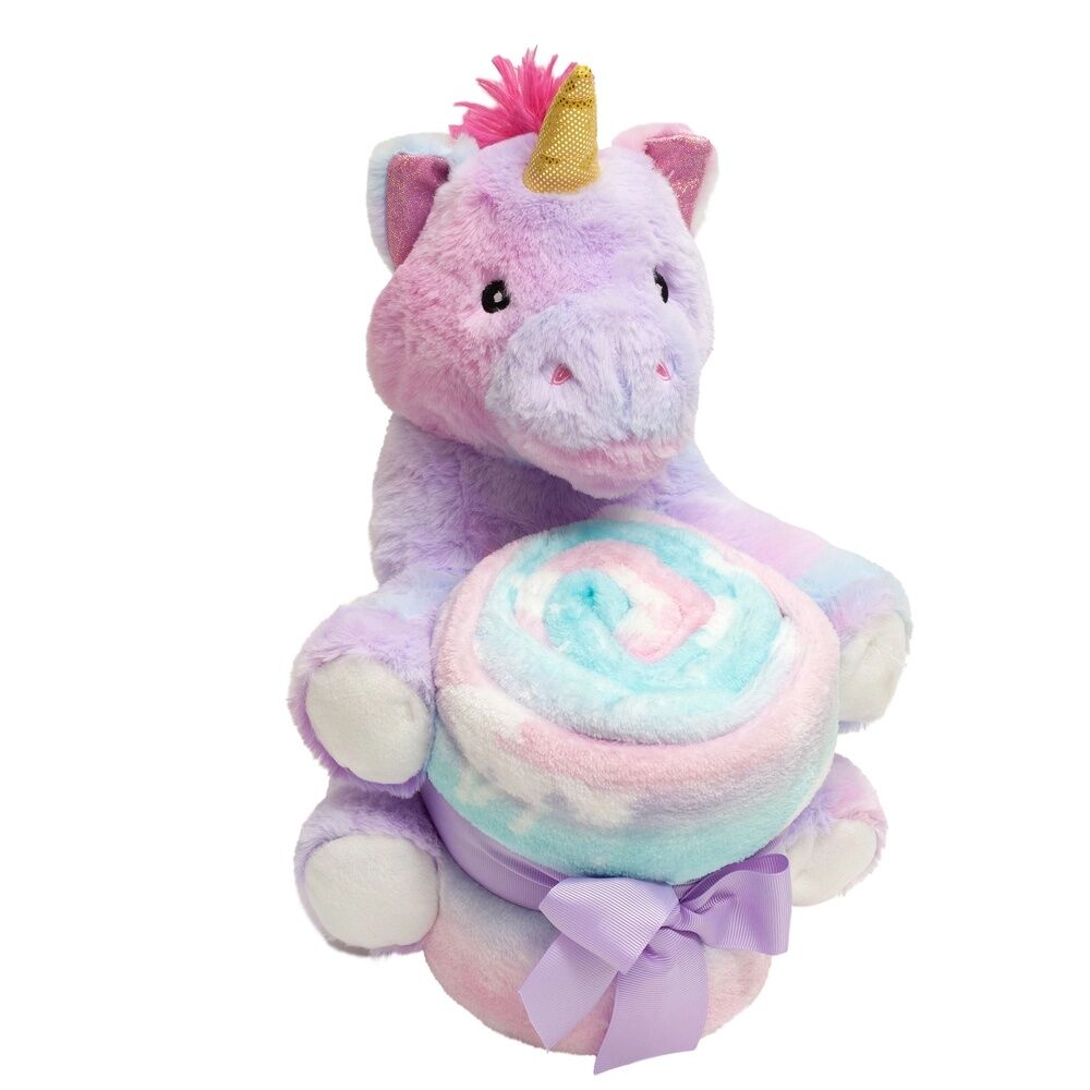 Sutton Home Fashions Plush Toy With Throw Assorted Styles