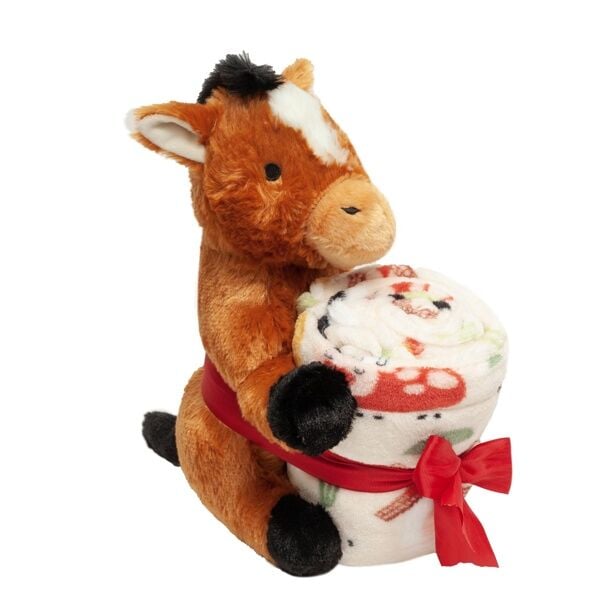 Sutton Home Fashions Plush Toy With Throw Assorted Styles