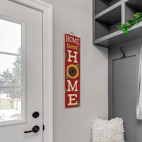 My Word! "Home Sweet Home" Sunflower Stand Out Sign Tall