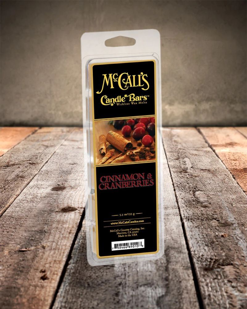 McCall's Candles Cinnamon and Cranberries Candle Bars, 5.5-Oz