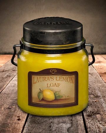 McCall's Candles Laura's Lemon Loaf Classic Jar Candle, 16-Oz