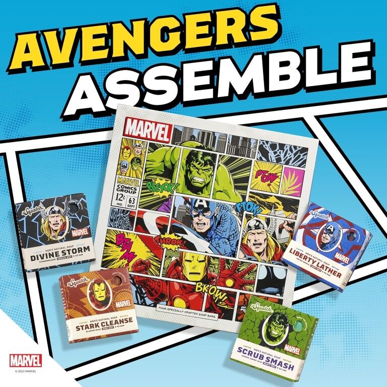 Dr. Squatch Avengers Collection, 4-Pk