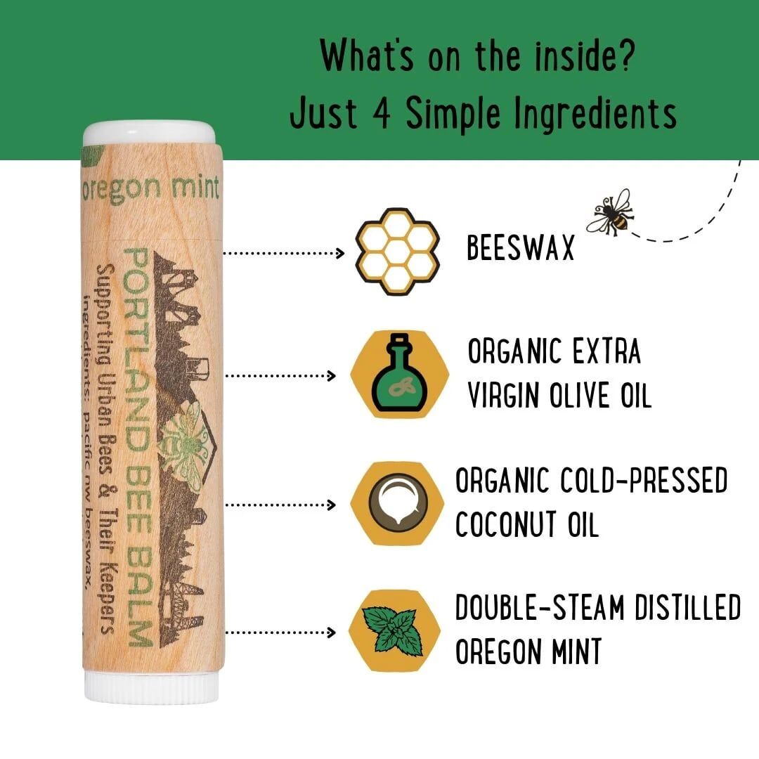 Portland Bee Balm Oregon Mint Lip Balm