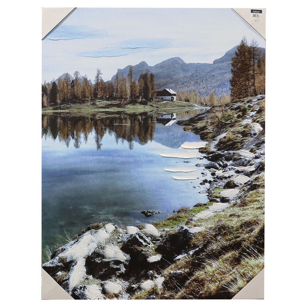 Sullivan Mountain Lake Canvas Wall Art, 32-In X 44-In X 2-In