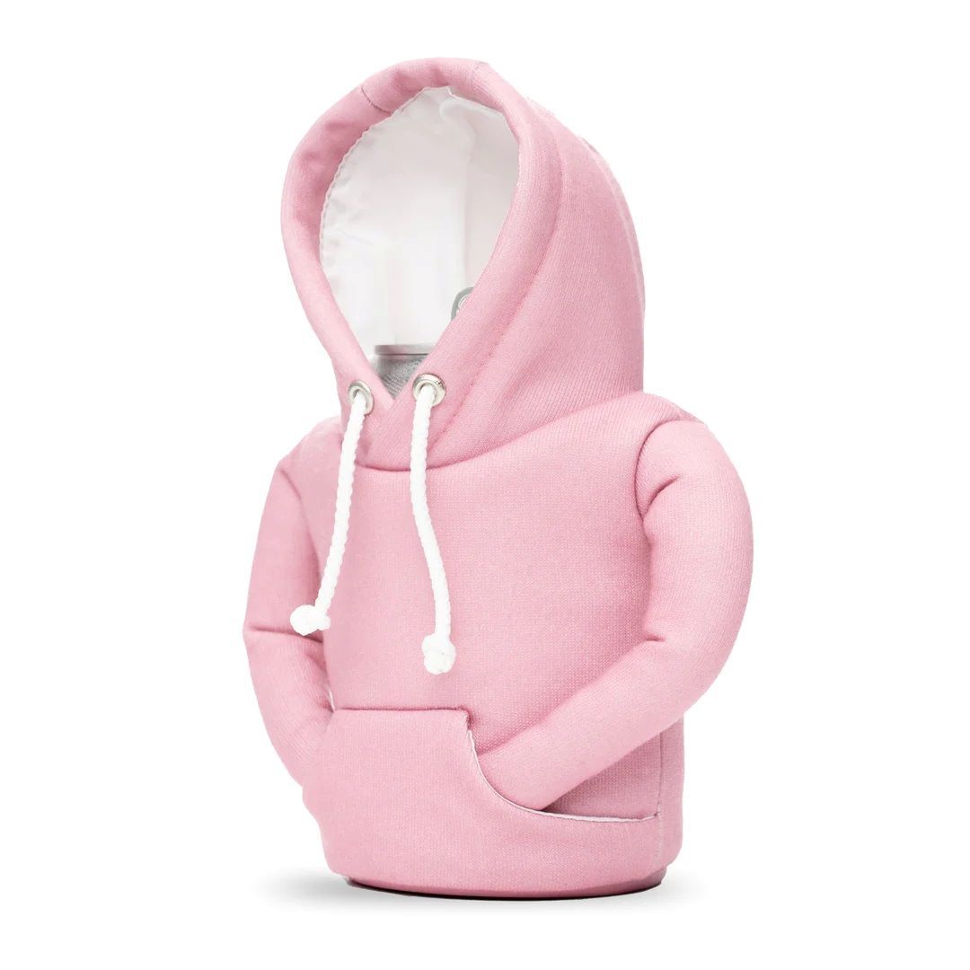Puffin Drinkwear The Hoodie Dusty Rose & Sandy White Drink Cooler
