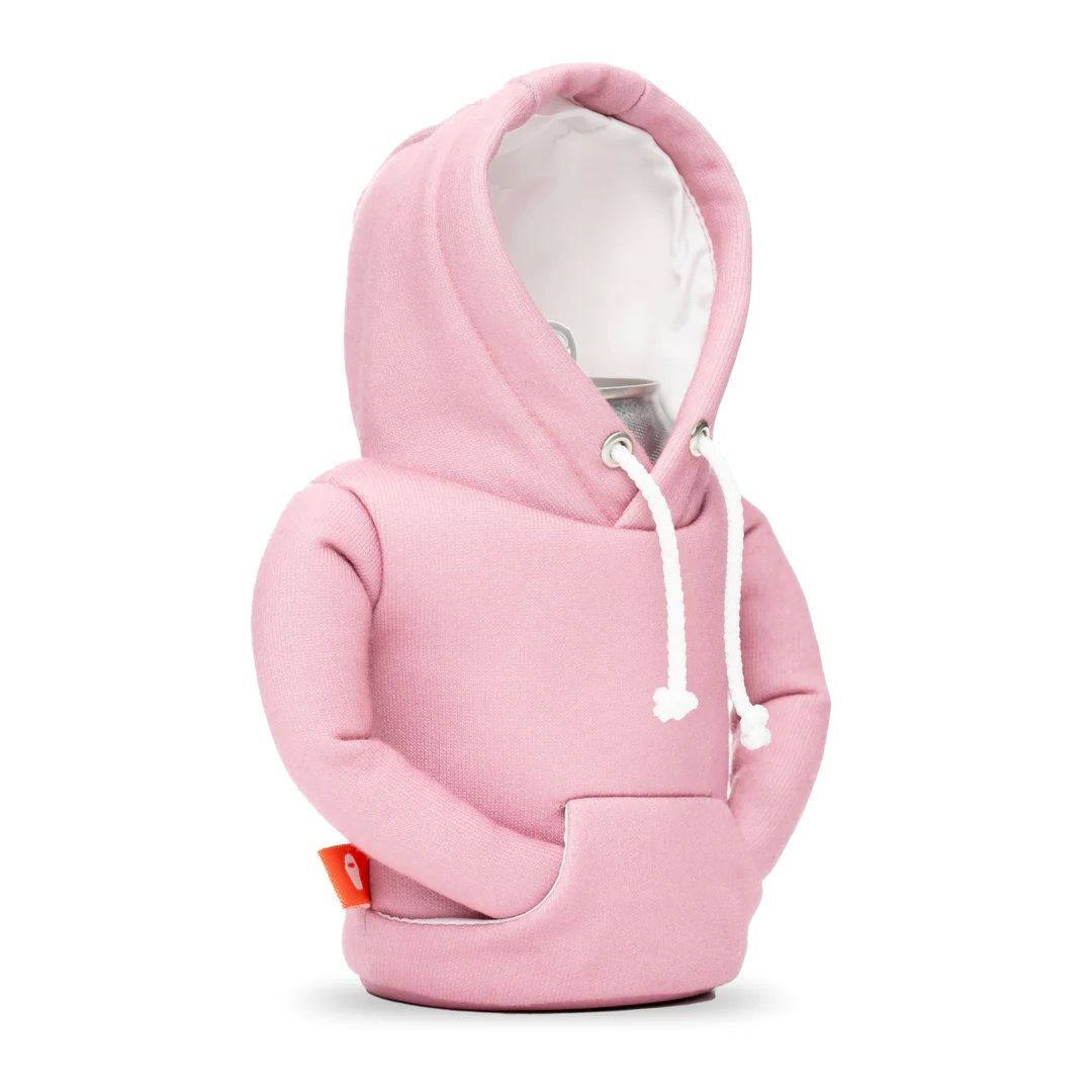 Puffin Drinkwear The Hoodie Dusty Rose & Sandy White Drink Cooler