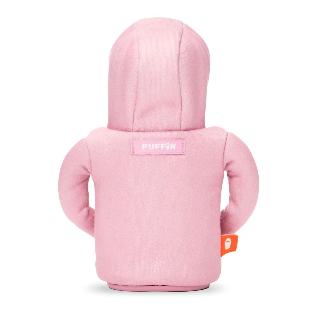 Puffin Drinkwear The Hoodie Dusty Rose & Sandy White Drink Cooler