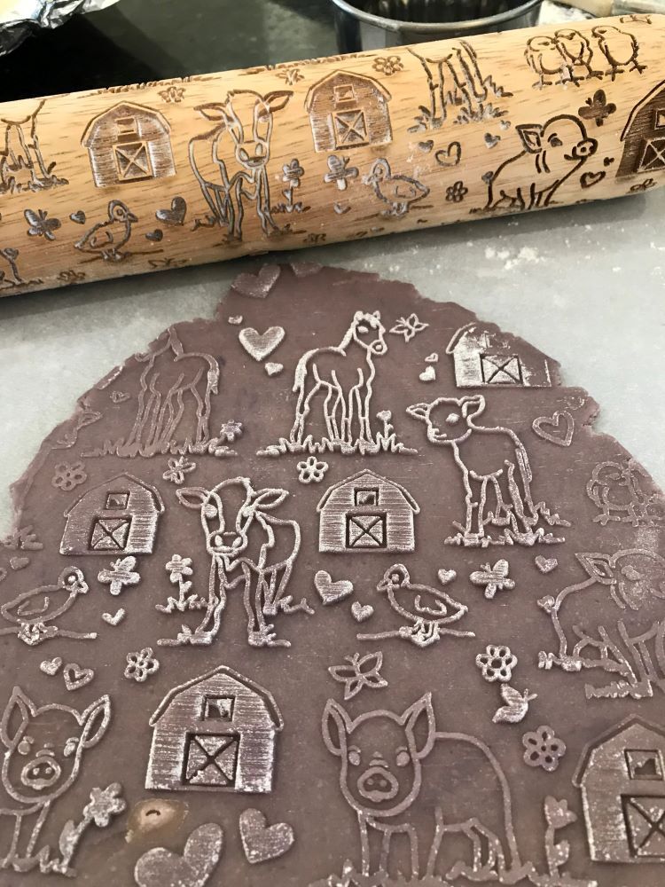 Sweet Rolling Pins Baby Farm Animals Rolling Pin