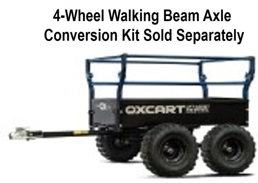 OxCart Territory 1750-Lb Mesh-Free ATV Lift-Assist And Swivel Utility Dump Trailer, 25-Cu Ft