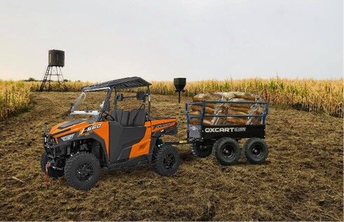 OxCart Territory 1750-Lb Mesh-Free ATV Lift-Assist And Swivel Utility Dump Trailer, 25-Cu Ft