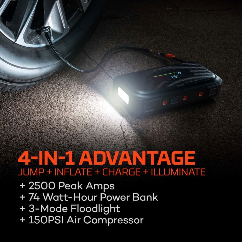 NEBO Assist Air 2500XP Jump Starter & Air Compressor