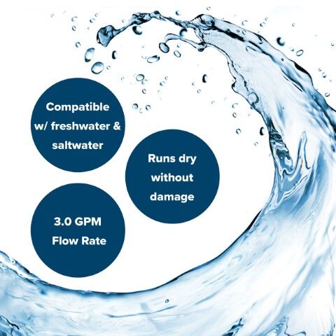 Camco RV/Marine Variable Flow Automatic Demand Water Pump, 55-PSI