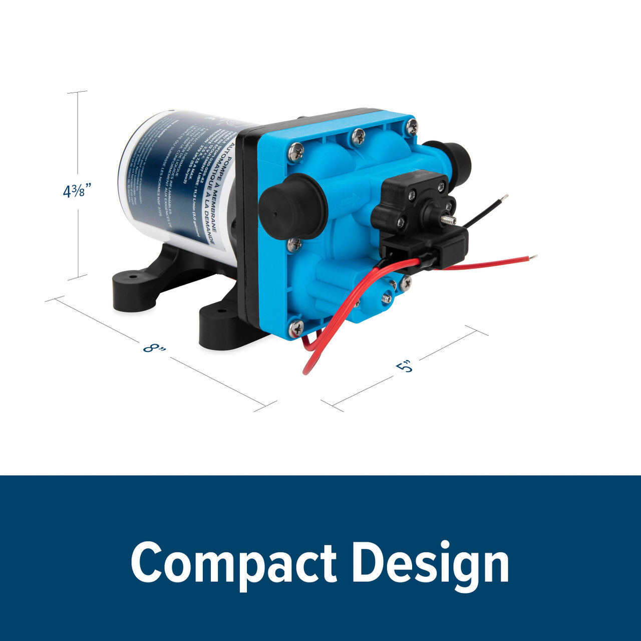 Camco RV/Marine Variable Flow Automatic Demand Water Pump, 55-PSI