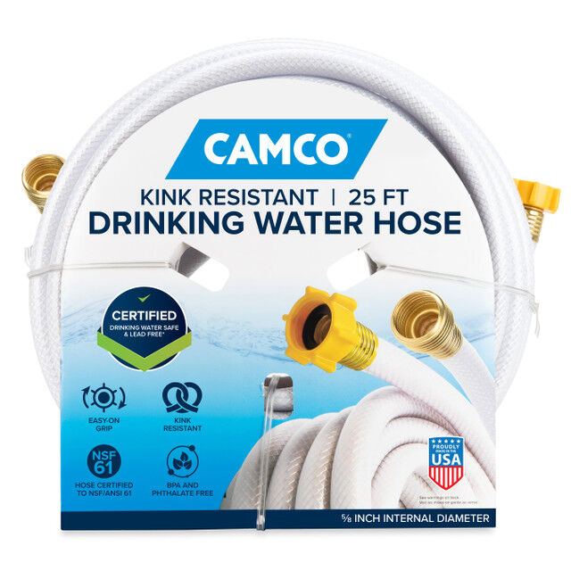 Camco Premium RV Drinking Water Hose, 25-Ft
