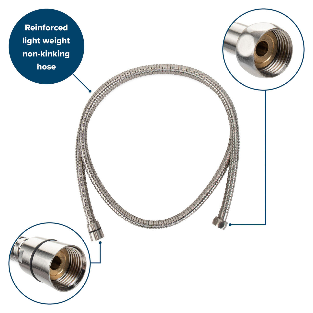 Camco RV Brushed Nickel Shower Head