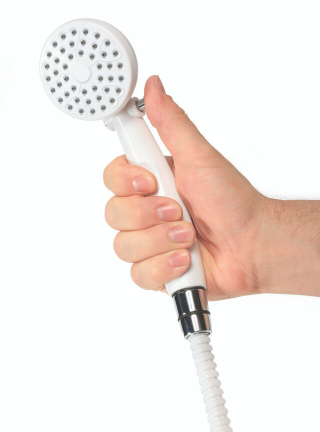 Camco White Shower Head with On/Off Switch