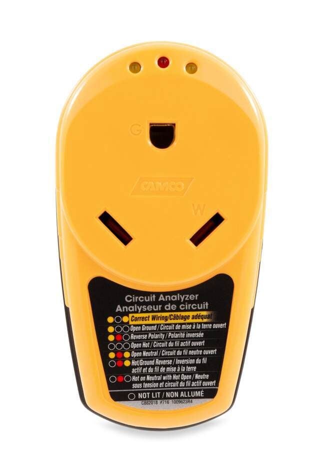 Camco Powergrip - Circuit Analyzer Plug-Type 30A 125V