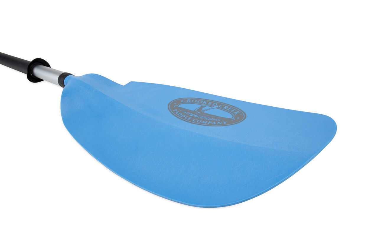 Camco Crooked Creek Asymmetrical Blue Kayak Paddle, 7-Ft