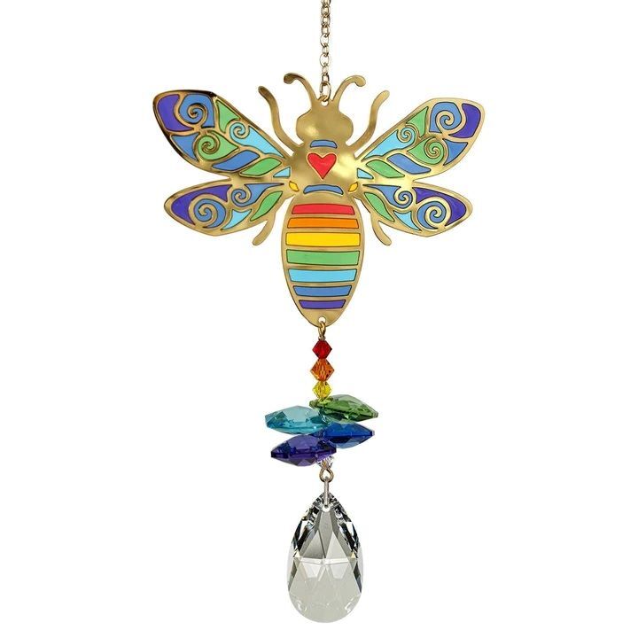 Woodstock Chimes Crystal Wonders Bumble Bee