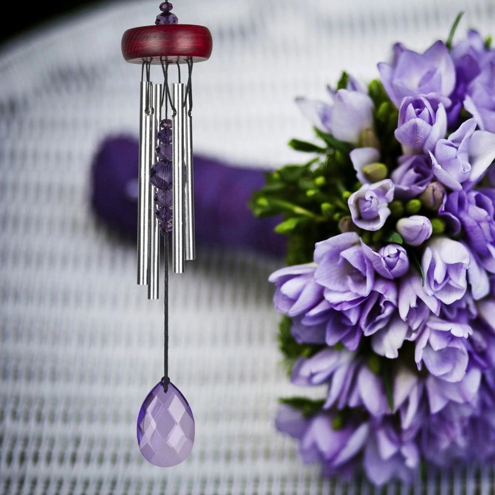 Woodstock Chimes Gem Drop Chime Violet