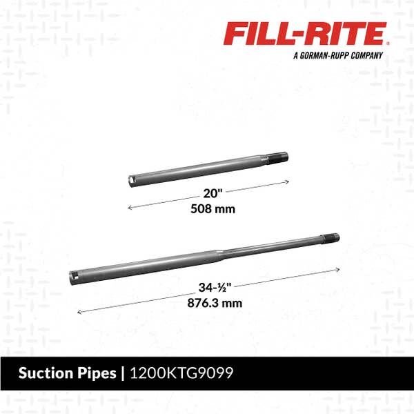 Fill-Rite Steel Telescoping Suction Pipe, 20-In - 34 1/2-In