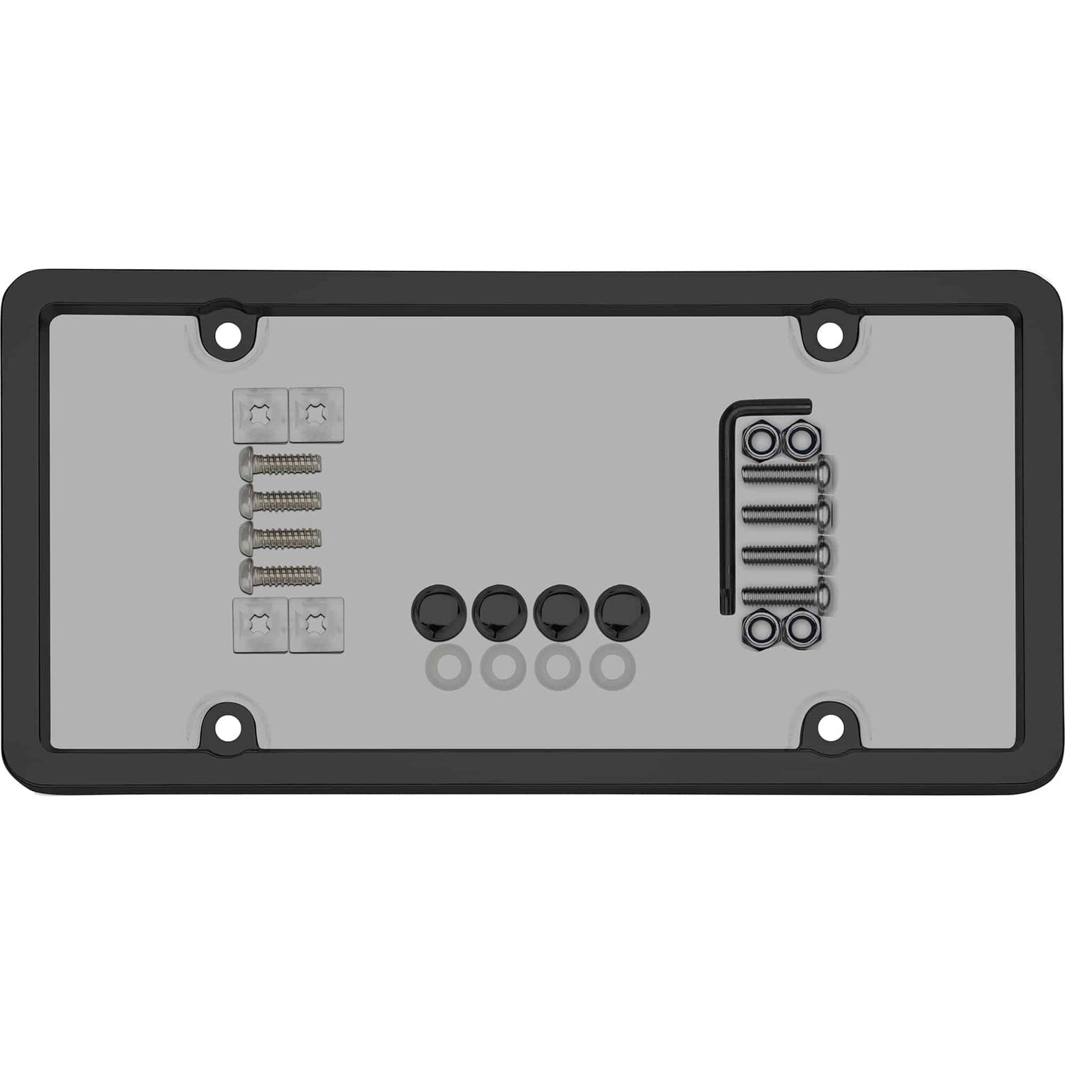 Cruiser Accessories Ultimate Tuf Combo Black/Smoke License Plate Frame With Shield