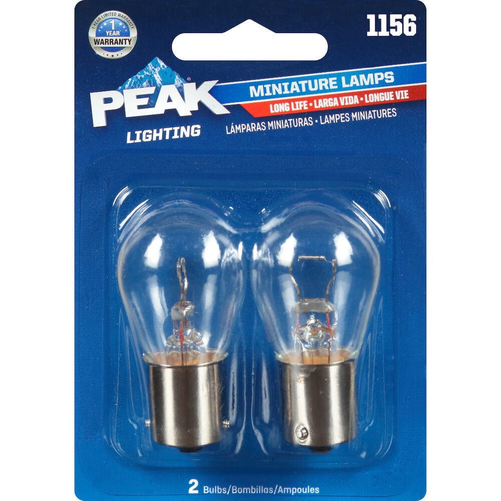 Peak Lighting 1156 Long Life Miniature Bulbs, 2-Pk