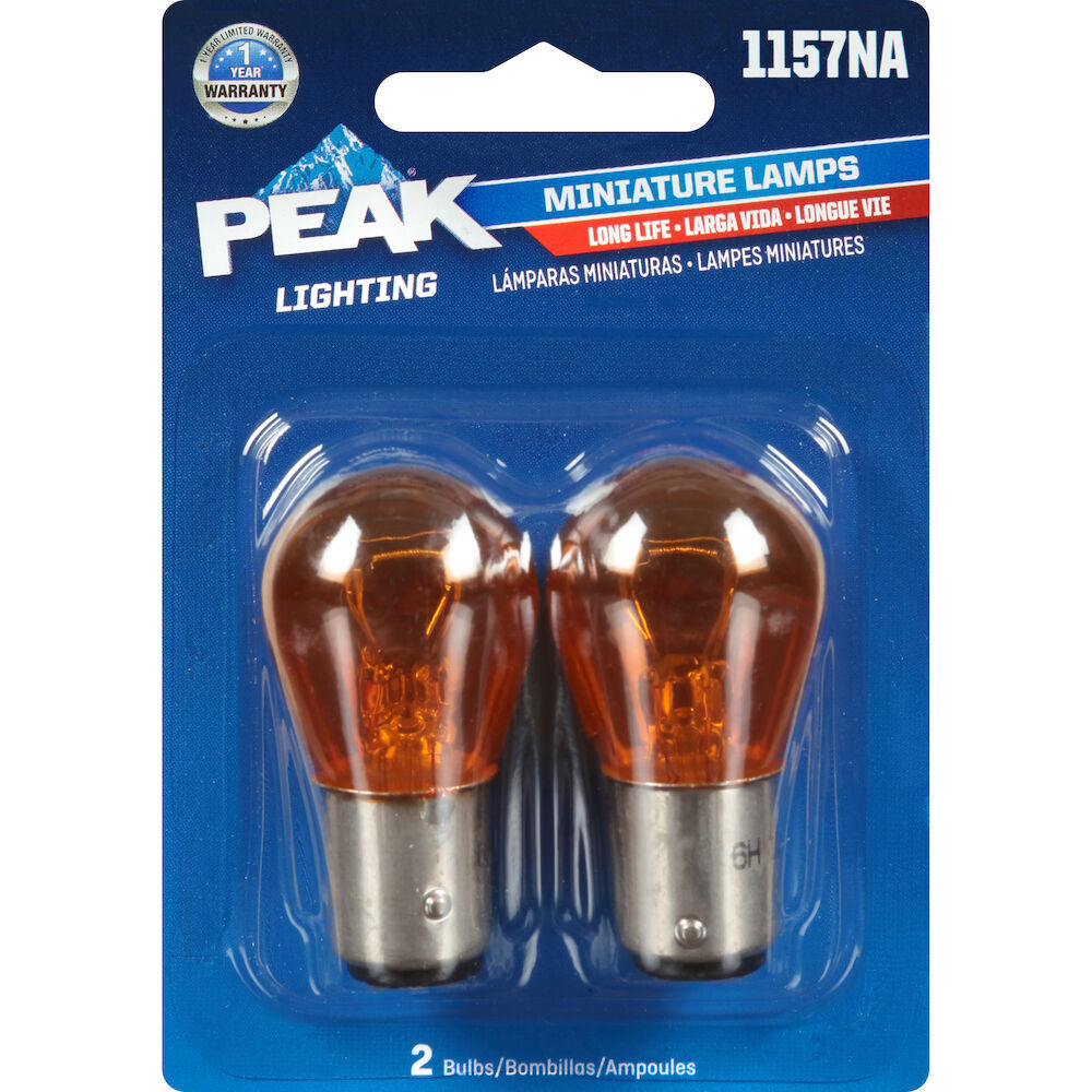 Peak Lighting 1157NA Long Life Automotive Miniature Bulbs, 2-Pk