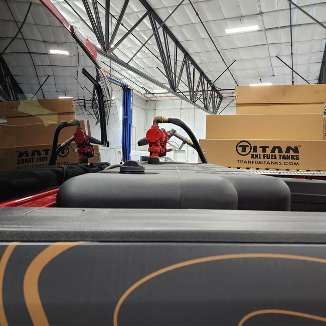 Titan Fuel Tanks Black In-Bed Transfer Rectangle Tank, 100-Gal