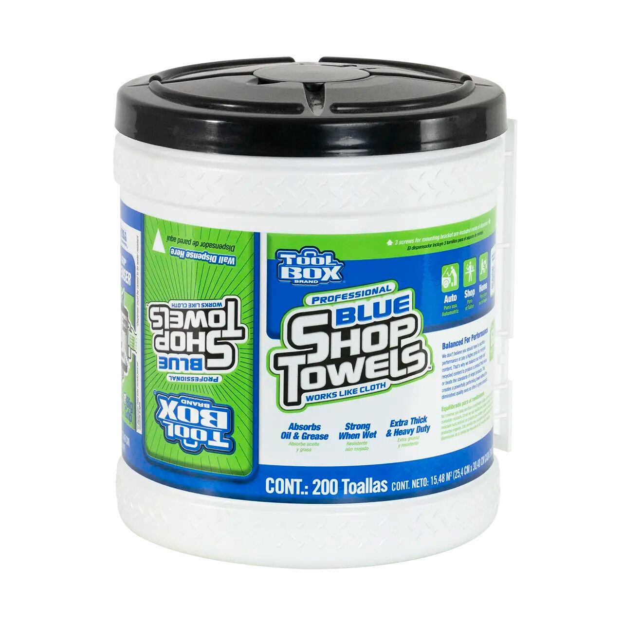 Sellars Blue Big Grip Dispenser Shop Towels, 200-Ct