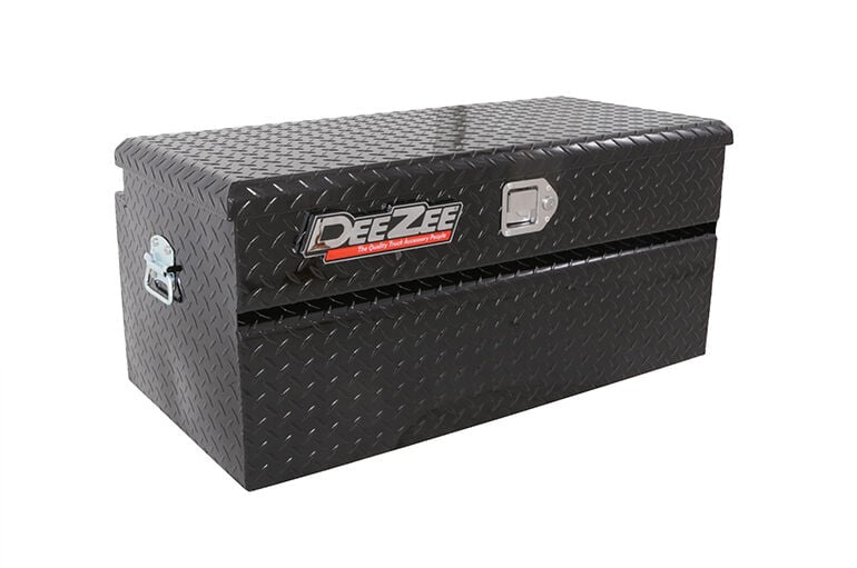 Dee Zee Red Label Gloss Black Portable Utility Chest With Paddle Handles, 46-In