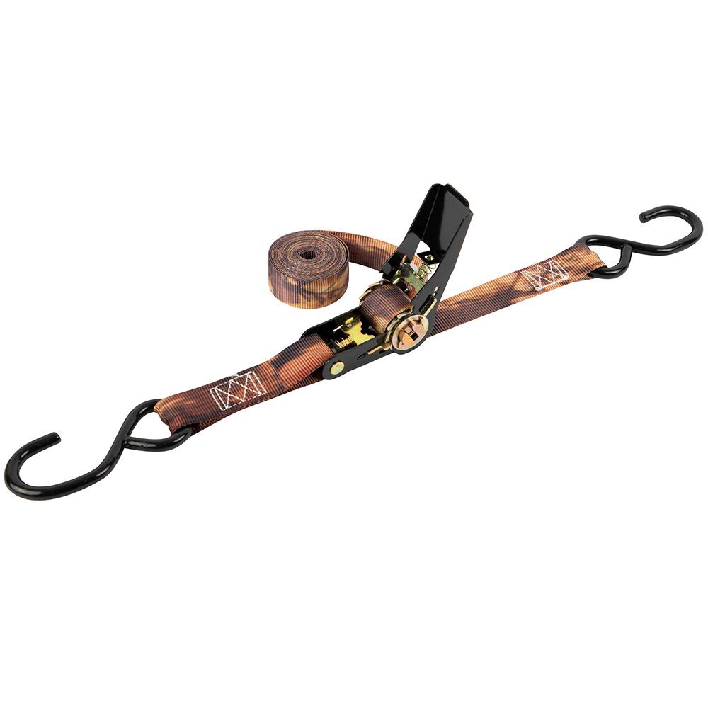 Erickson Camo Ratcheting Tie-Downs, 1-In x 10-Ft, 900-Lb, 4-Pk