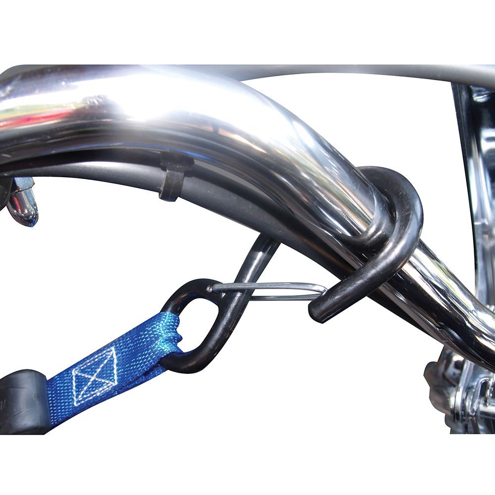 Erickson Heavy Duty Motorcycle Ratchet Straps with Safety Hooks, 1-In x 6-Ft, 1200-Lb, 2-Pk