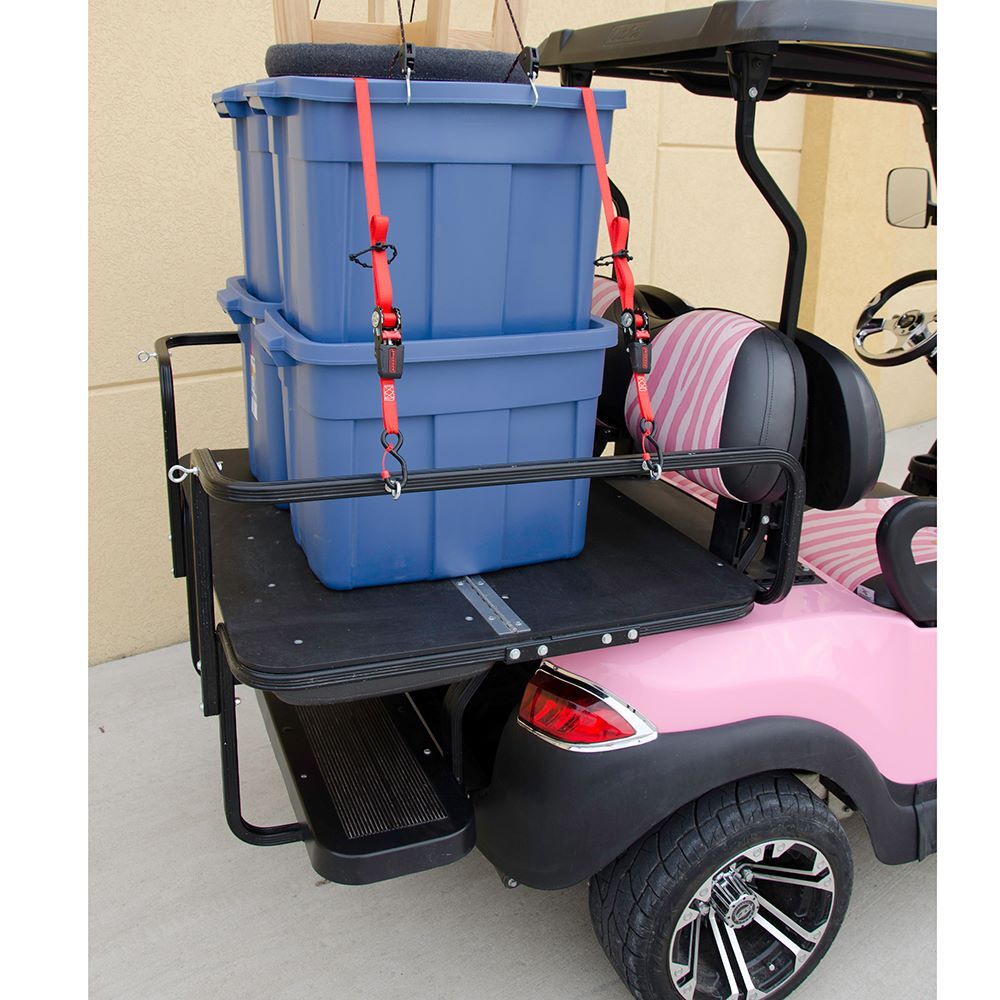 Erickson Mini Ratchet Straps with Cap Lock Hooks, 3/4-In x 10-Ft, 600-Lb, 4-Pk