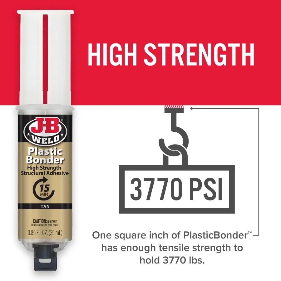 J-B Weld PlasticBonder Syringe, 25-mL
