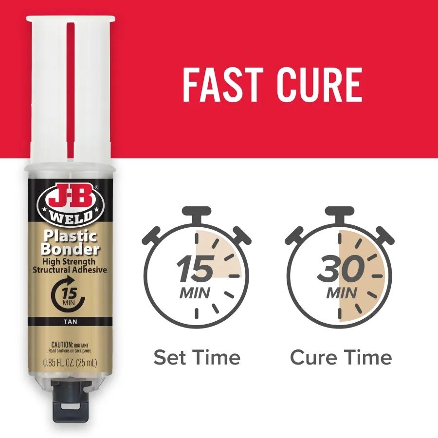 J-B Weld PlasticBonder Syringe, 25-mL