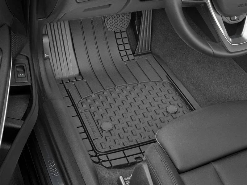 WeatherTech Black Trim-To-Fit- Floor Mat, 4-Pk