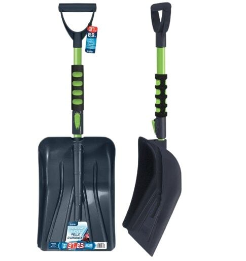 Frostbite Emergency Adjustable Snow Shovel Assorted Colors, 30-In to 37-In