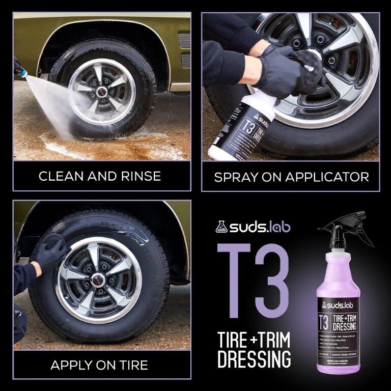SudsLab T3 Tire & Trim dressing, 32-Oz
