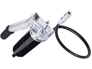 Lumax Heavy Duty Deluxe Grease Gun With 18-In Flex Hose and Coupler
