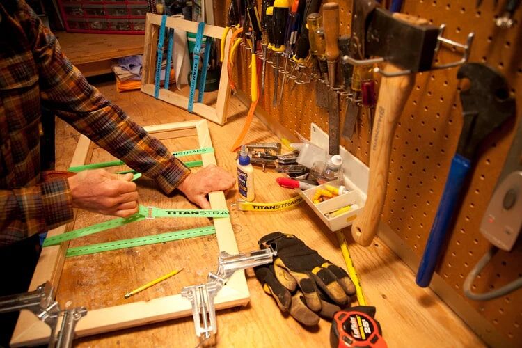 Titan Straps Black Industrial Strap, 36-In