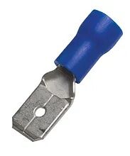 Uriah Blue PVC Male Disconnect Tab 16-14 Gauge, 1/4-In