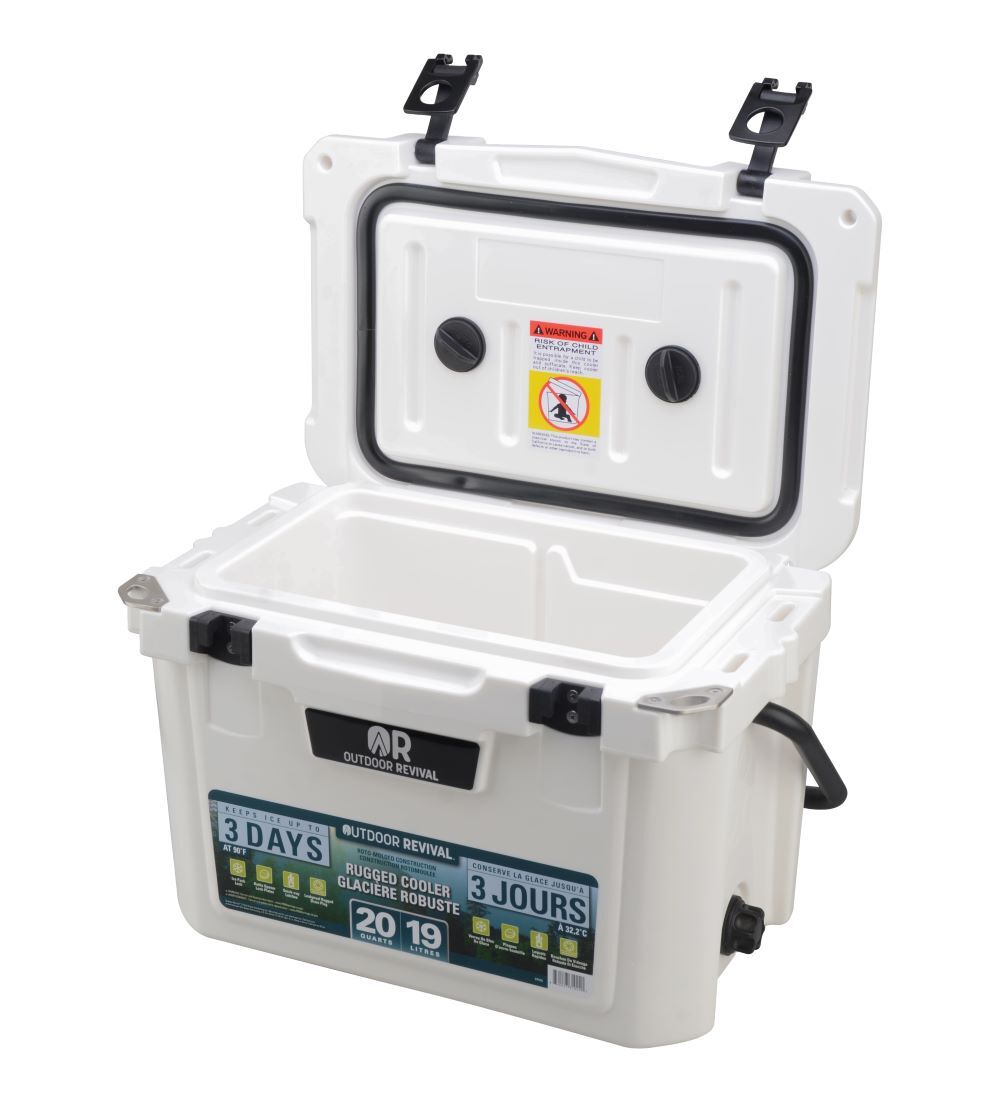 Outdoor Revival White Rugged Hard Cooler, 20-Qt