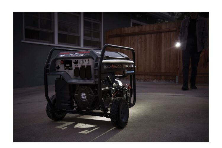 Black Diamond 5500-Watt Electric Start Portable Generator With CO Shield
